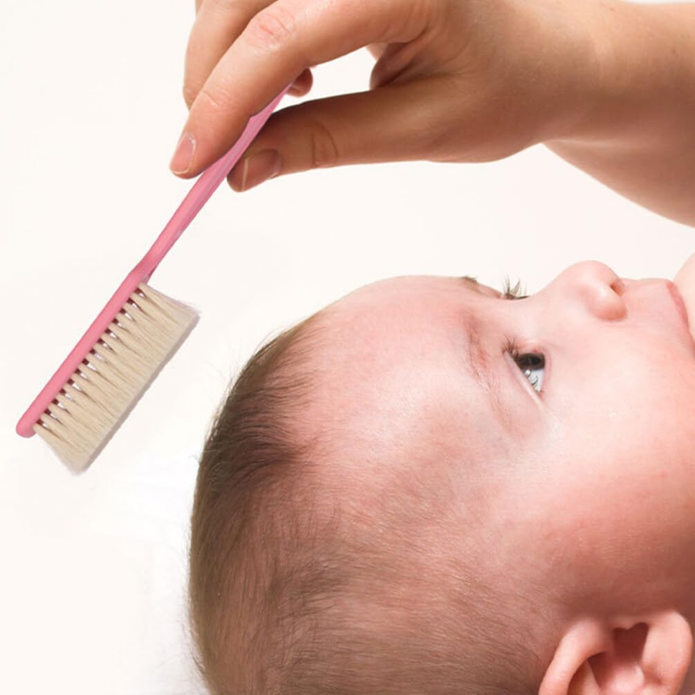 JECOMPRIS Baby Bath Brush Set 2-in-1 Scalp Massager Hair Comb Soft Scalp Brush for Newborns Gently Wash Baby's Head