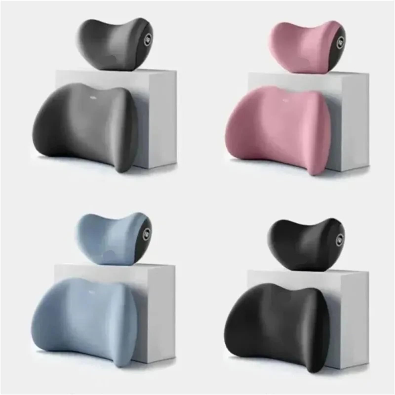 Car Pillow Driving Seat Poggiatesta per auto, supporto lombare in memory foam, supporto lombare cervicale, universale, poggiatesta per auto, cuscino per ufficio(Coffee Lumbar)