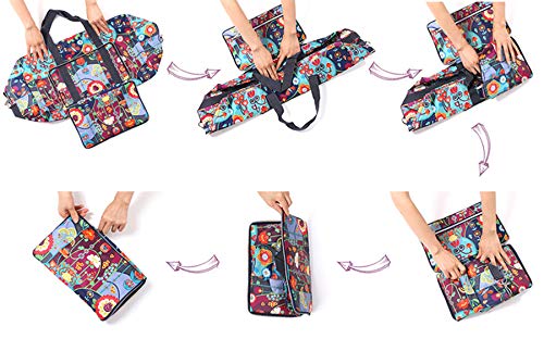 Large Foldable Travel Duffel Bag, Sports Tote Gym Bag For Women With Trolley Sleeve Weekender Overnight Carry On Checked Luggage Bag Hospital Bag Tote Shoulder Handbag Bag (Leopard Print) #TOP3
