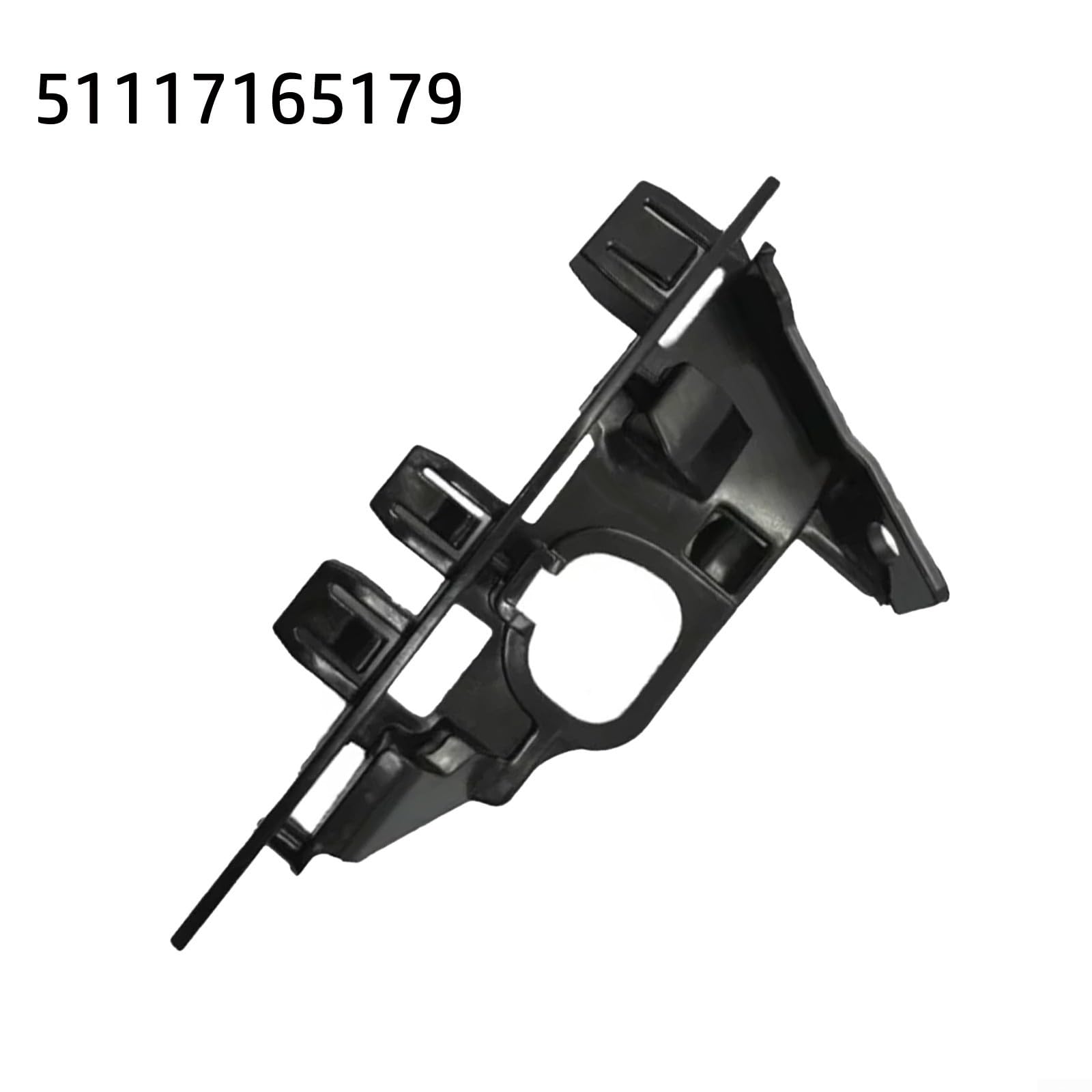Staffa di supporto paraurti anteriore sinistro lato conducente per E85, E86 e Z4 (2003-2008) - Ricambio diretto in plastica staffa di supporto parte n. 51117165179