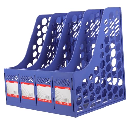 OSALADI 1Set File Storage Organizer Desktop Document Rack for Efficient File Management Capacity Design for Home Office School Use