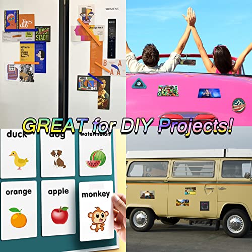 Xiheyomi MS-XH02 10 Pack Bumper Sticker Magnet, 4 Inchx12 Inch Flexible Magnetic Bumper Sticker With Self Adhesive, Cut-To-Size Bumper Sticker Magnetizer, Turn Any Decal Into A Magnet thumb #6