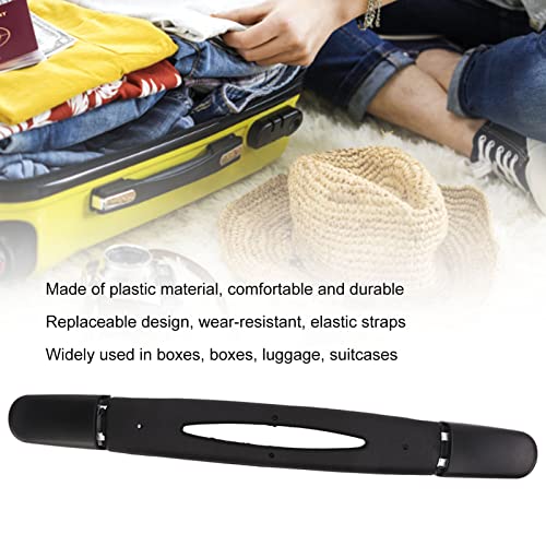 Image of Universal Luggage Handle, Durable Plastic Replacement Carry Handle with Elastic Strap for Suitcases Boxes and Luggage Repair 23.3cm 9.2in Length