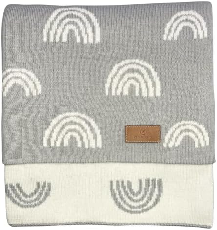 DIKOS® Baby Blanket for Girl, Summer, Rainbow, 100% Gots...