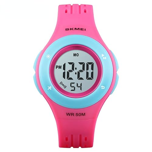 Relógio infantil LED estilo esportivo relógio infantil masculino feminino moda relógio digital 5 bar
