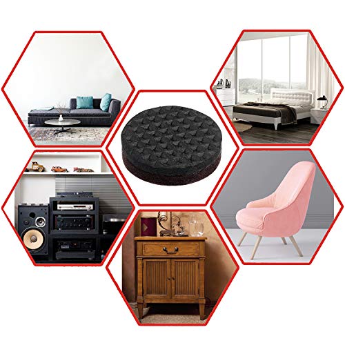 Non Slip Furniture Pads -38 pcs(1+2+3)" Furniture Grippers Hardwood Floors , Non Skid for Furniture Legs,Self Adhesive Rubber Furniture Feet, Anti Slide Furniture Protector for Keep Couch Stoppers - Thumbnail 3