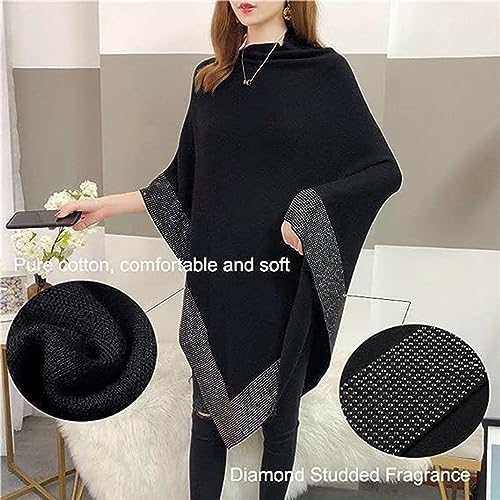 Women's Wool Shawl, Womens Soft Shawl Winter Warm Thick Knitted Shawls, Women's Cashmere Fashion Shawl2
