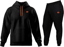 Conjunto Moletom Apeluciado Masculino Calça E Blusa De Frio Com Bolsos E Capuz Relaxado