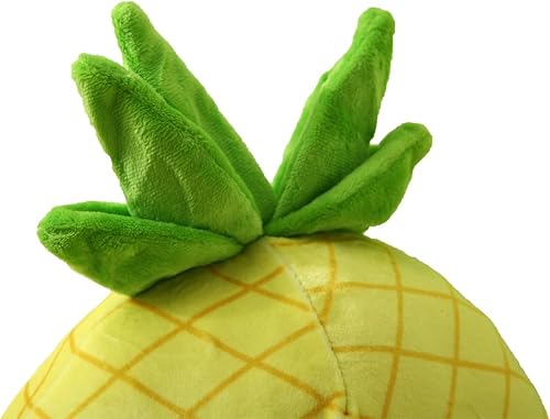 Miniatura 5 de Almohada de peluche de piña amarilla de 12 pulgadas, juguete de peluche ultra suave, regalo para Halloween, Acción de Gracias, Navidad, Día de San