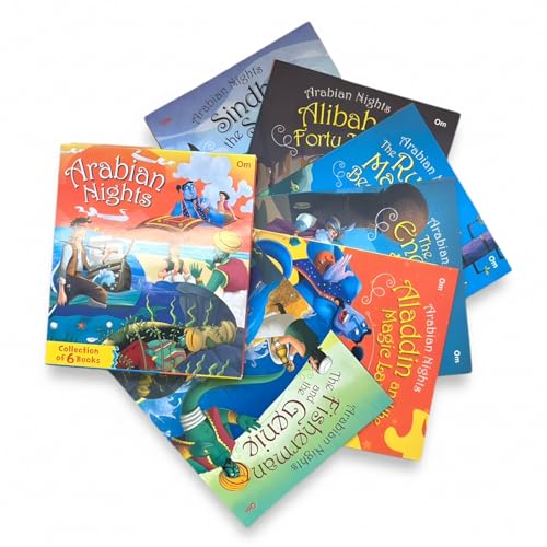 Arabian Nights Story Collection for Kids – 6-Book Box Set with Colorful Illustrations Featuring Classic Fairy Tales and Bedtime Stories for...