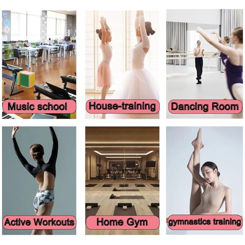 Barre de ballet double portable pour étirements et danse à la maison - 8