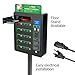 pagertec UNY Secure Cell Phone Charging Station Locker, Digital Pin Activated Locking Bays USB Charging Station, Easy Setup - Wall Mounted or Floor Standing, All Type Charging Cables (UNY-Locker)