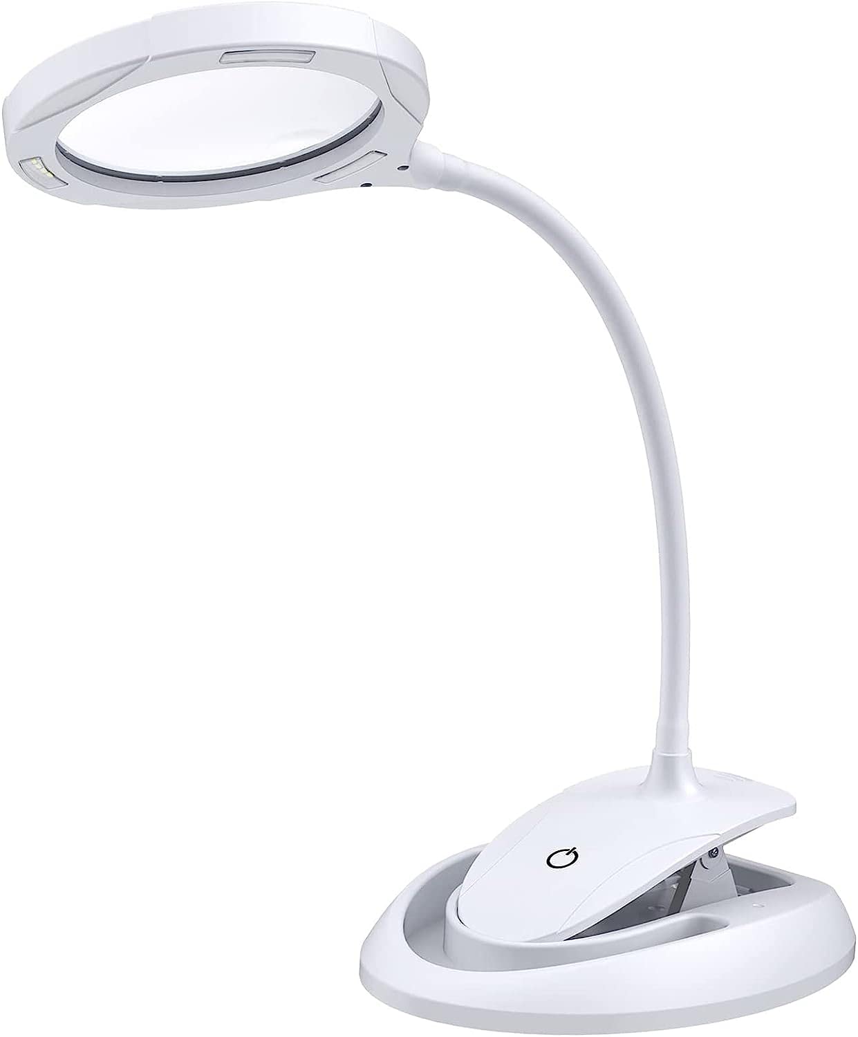 asdchZen Magnifying Glass,Magnifying Lamp 2-In-1 Desk Lamp With Stand And Clamp,5X 10X Led Light Usb Powered With 3 Adjustable Light Settings For Reading,Hobbies,Crafts,Workbench Doubl