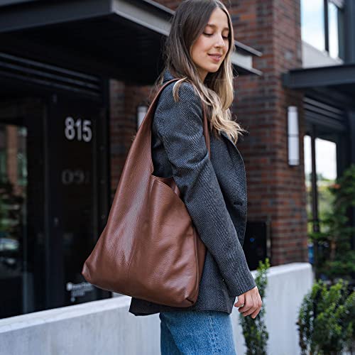 Bolso Tote de Cuero para Mujer Multipropósito Hobo miniatura 2