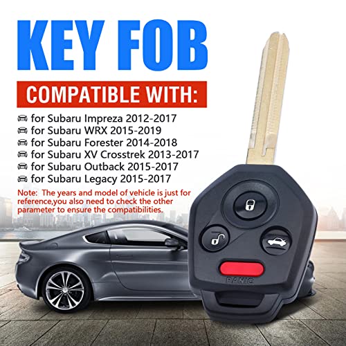 Clé Subaru perdue ou usée ? Télécommande 4 boutons G Chip CWTWB1U811 de secours - 2