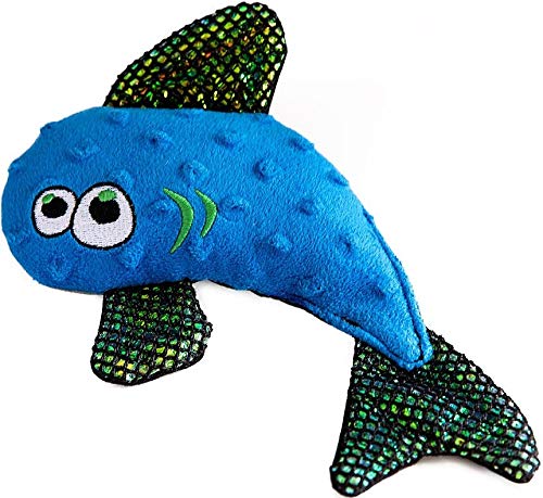 WOWild Fish Made in The USA Soft Plush All Breed Dog & Puppy Toy