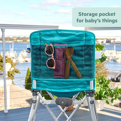 Image of Bright Starts Disney Baby Finding Nemo Pop 'n Dine Portable Highchair, Suction Cup Nemo Toy, Space Saving High Chair for Indoor /Outdoor Dining with Fast, Easy, Compact Fold, 6 Months - 45 Pounds