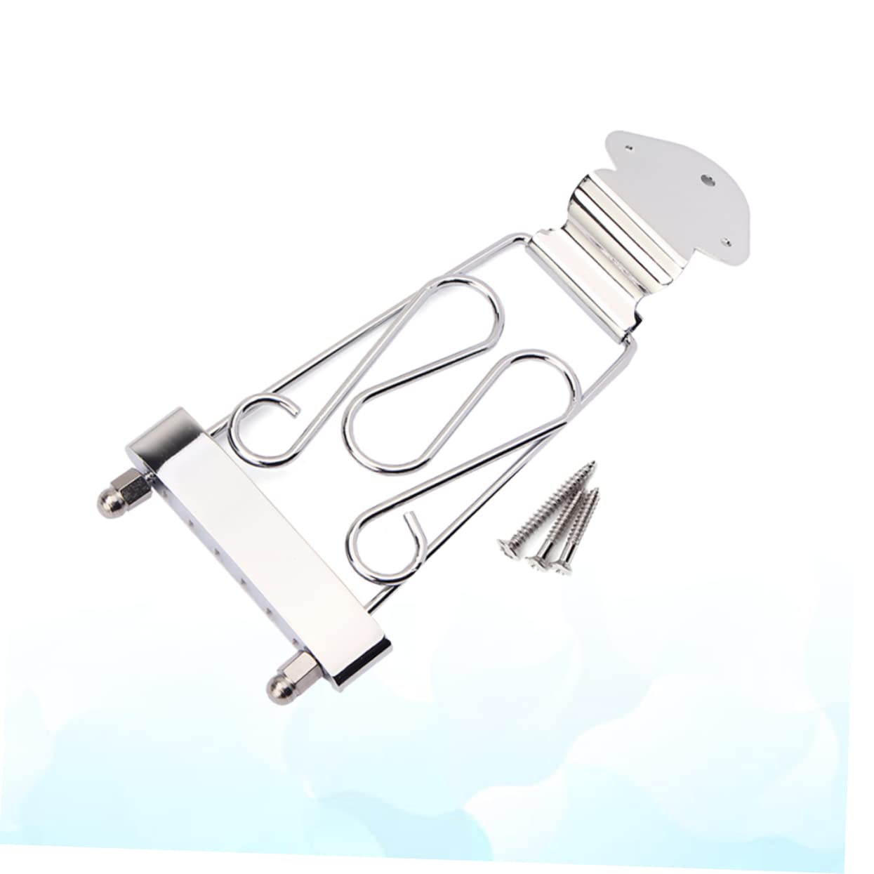 Levemolo 6-string Jazz Guitar Silver Pull-up Board Ga411 Archtop Guitar Tailpiece Mounting Screws