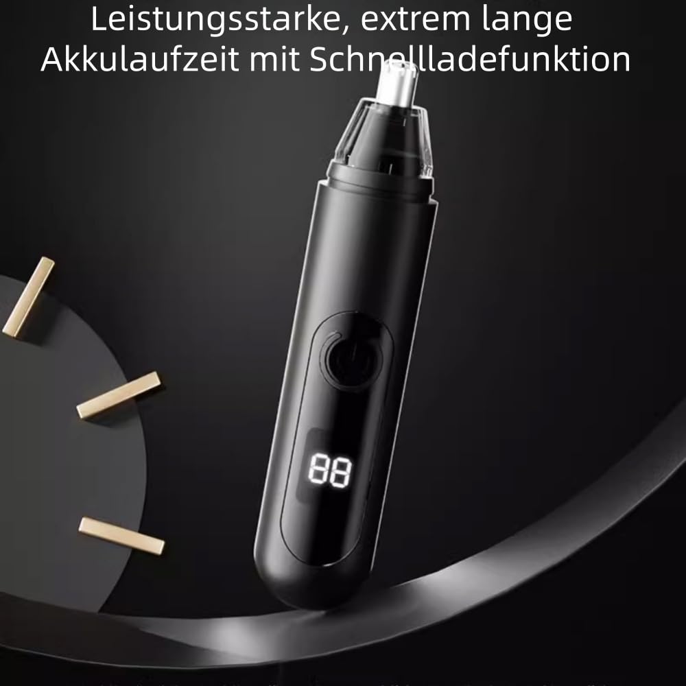 Mr. Bold Pro Nasen & Ohrhaartrimmer für Männer & Frauen - Präzis, Hautfreundlich, USB Wiederaufladbar, für Alltag & Reise