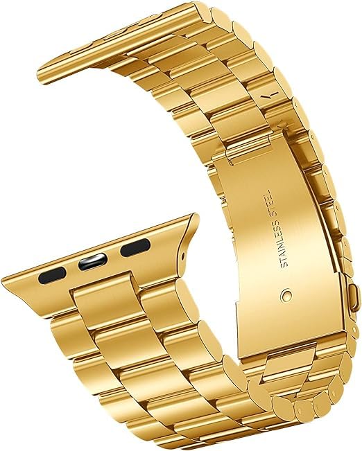 UNIQSHINE Compatible Apple Stainless Steel Watch Straps Band Metal iWatch Belt for Apple Watch Series Ultra Series 6/5/4/3/2/1/SE and SE2 UNIQSHINE Compatible Apple Stainless Steel Watch Straps Band Metal iWatch Belt for Apple Watch Series Ultra Series 6/5/4/3/2/1/SE and SE2