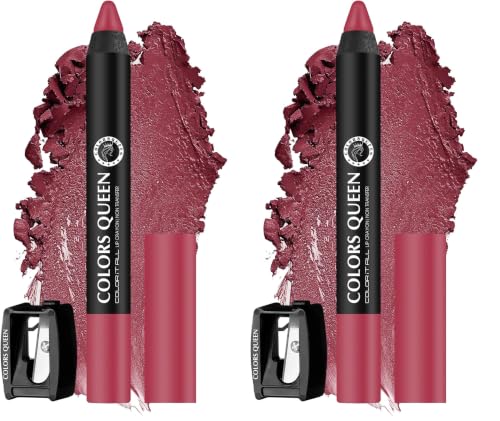 Image of Colors Queen Color It All Long Lasting Crayon Lipstick | Up to 18 Hours Stay | Creamy Matte Finish | Waterproof & Light Weight|Smudge Proof & Non-Transferable | Lipstick for Women (Keep It Fun,3.5g)