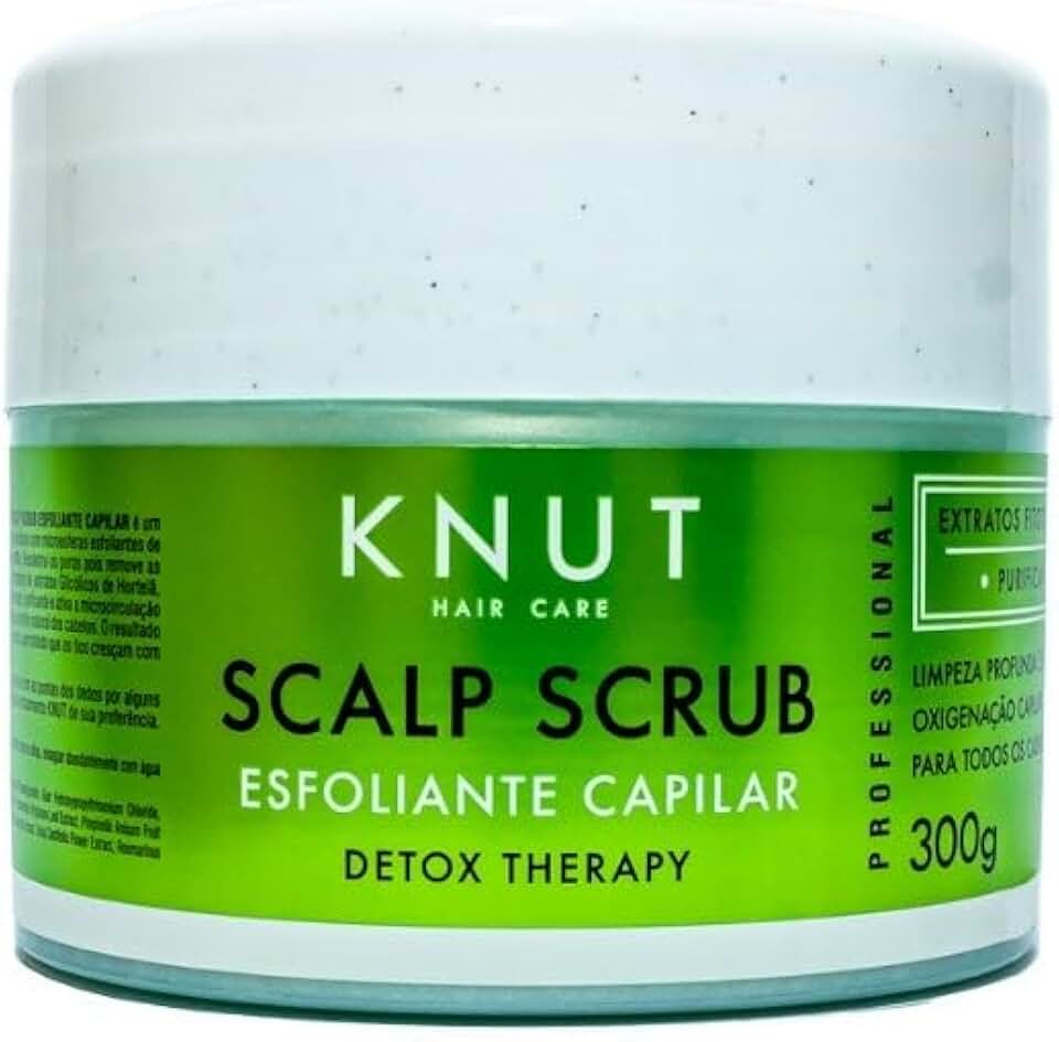 Scalp Scrub KNUT 300g - Esfoliante para couro cabeludo: limpa, oxigena e refresca