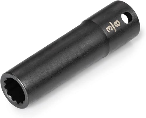 Vista 205 de TEKTON 3/8 pulgadas de accionamiento x 3/4 pulgadas de profundidad 12 puntos de impacto SID13219 Profundo