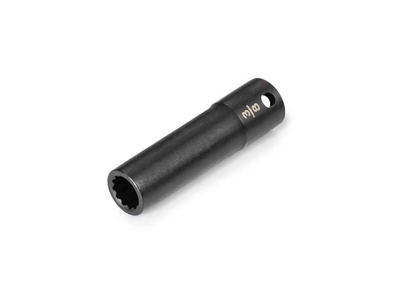 Soquete de Impacto Profundo TEKTON SID13210, Encaixe de 9,5 mm, 12 Pontos, 9,5 mm