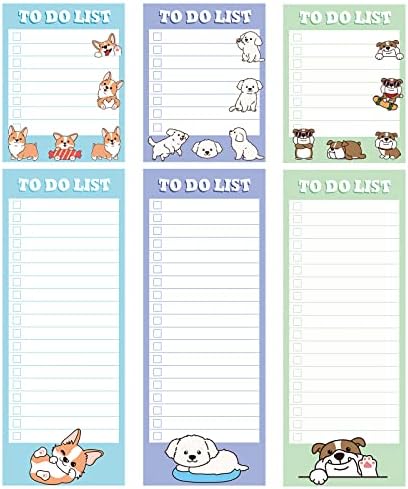 6 Pack Funny Dog Magnetic Notepads For Fridge - Grocery List Pads, Cute Office Supplies, Teacher & Coworker Gifts - View #12