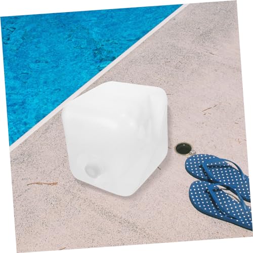 2 bolsas de peso para escalera de piscina blanca miniatura 3