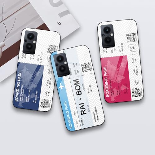 Image of COLORflow Back Cover Compatible with Oppo F21 Pro 5G / F21S Pro 5G | Boarding Pass Customized | Shockproof TPU Bumper with Camera Protection Back Cover Compatible with Oppo F21 Pro 5G / F21S Pro 5G