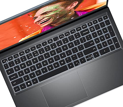 Keyboard Cover for 2021 15.6" Dell Inspiron 15 3511 3510 5510 5515 5518, 16" Dell Inspiron 16 7610, 15.6 Inch Dell Latitude 3520, Dell Vostro 15 5000 5510, Dell Inspiron 15/Dell Inspiron 16 Skin-Black