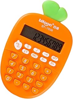 Ciieeo Micro Computador De Mesa Calculadoras De Escritório Calculadora Portátil Pequena Mini Calculadora Bonita Calculadora De Bolso Cenoura Pequena Decoração Calculadora Eletrônica