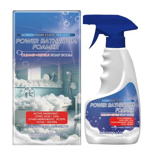 Descalcificador de Bañ,Espuma Limpiadora de Baño en Spra,Multiusos Bathroom Limpiado,Spray Limpiador de Espuma de Bañ,Espuma Limpiadora de Baño en Spray,Limpieza de Espuma Multiusos