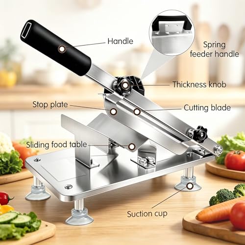 Industrial meat slicer machine