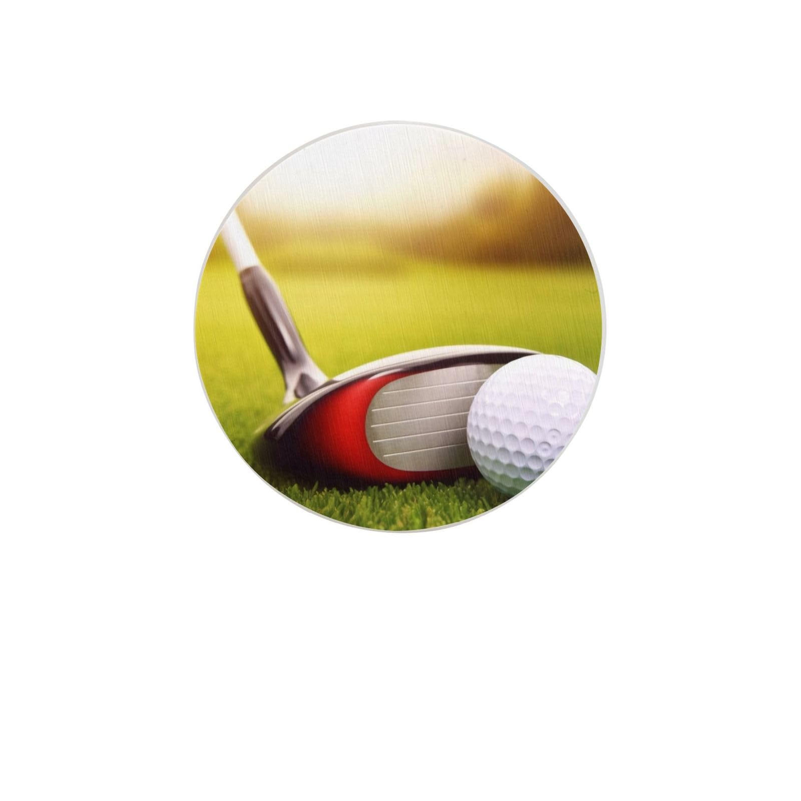 Golf Ball Absorbent Drink Coasters Diatomaceous Round Coaster 4 Inch Reusable Cup Coasters Set 4pc