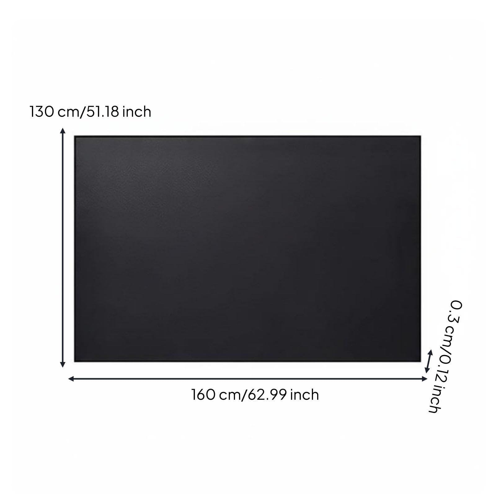 Outdoor Grillunterlage Grillmatte Bodenschutz Feuerfeste Matte Hitzebeständige Unterlage Ölresistente Schutzmatte mit Langlebigem Aufbau Schutz vor, Quadrat 51x63in