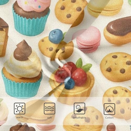 Joisal Cute Colorful Cartoon Desserts Girl Panties Cute Girls Underwear Toddler Cotton Aesthetic Briefs Girls Undies 2t3