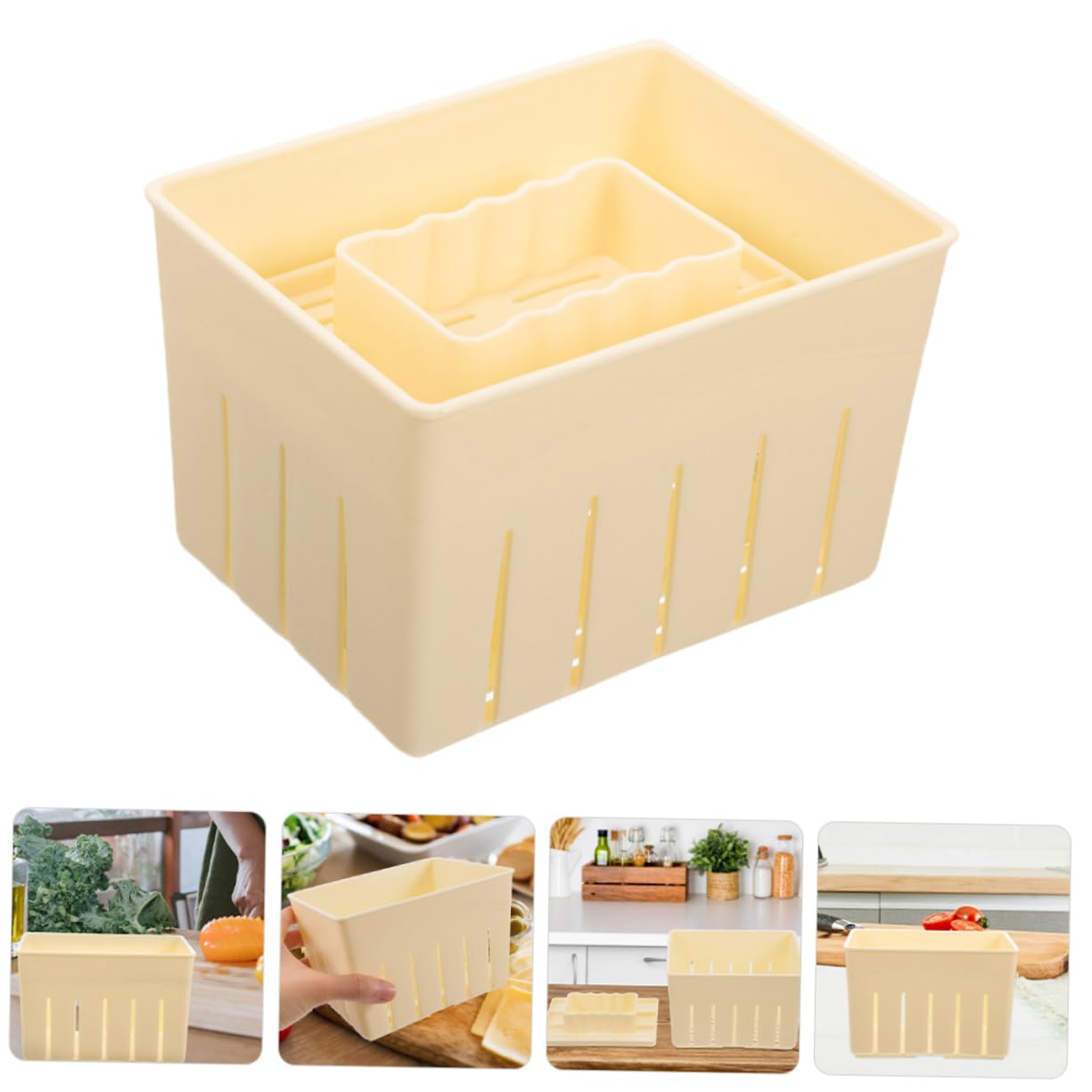 PRETYZOOM 4pcs Tofu Press Tool Bean Curd Presser Compact Cheese Mold Maker for Homemade Tofu Easy Kitchen for and Cheese Making