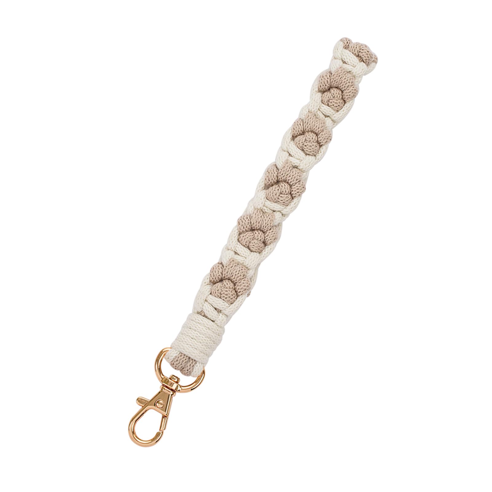 CHUQING Schlüsselanhänger Makramee Schlüsselband Kurz Geflochten Armband Schlüsselbund Stoff für Frauen Mädchen Damen