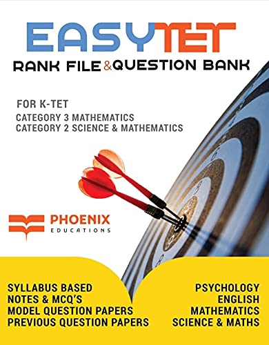 K-TET MATHEMATICS CATEGORY 3 AND SCIENCE &amp; MATHEMATICS CATEGORY 2 RANK FILE &amp; QUESTION BANK [Paperback] PHOENIX EDUCATIONS