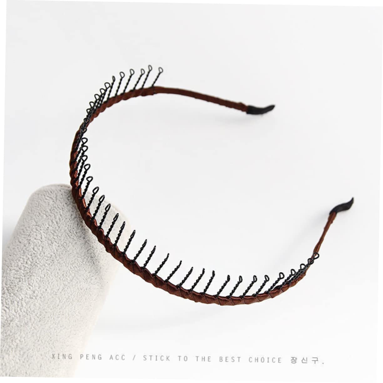 FOMIYES 21piezas Diadema Antideslizante Dientes Metálicos Para Mujeres Accesorios De Maquillaje y Deportes Para Lavar La Cara y Decorar El Cabello