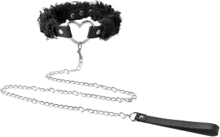 LONTG Collier Ras du Cou Sexy Collier avec Laisse Détachable Collier Ras du Cou Punk Gothique Colliers avec Chaîne Réglable Collier Sensuel Accessoires de Cosplay Accessoires Intimes