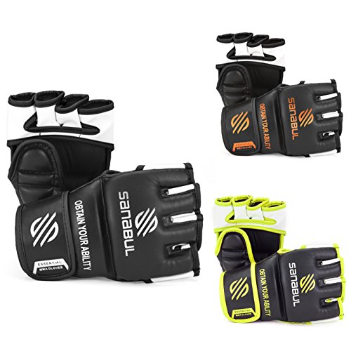 New Item Sanabul Essential Mma Grappling Gloves (Metallic Silver, Small/Medium) #TOP15