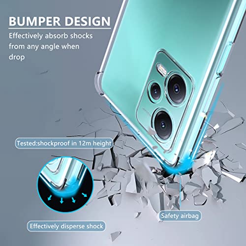 Image of for Back Case Cover Bumper Flexible Silicone Transparent Back Cover for Redmi Note 12 - Transparent