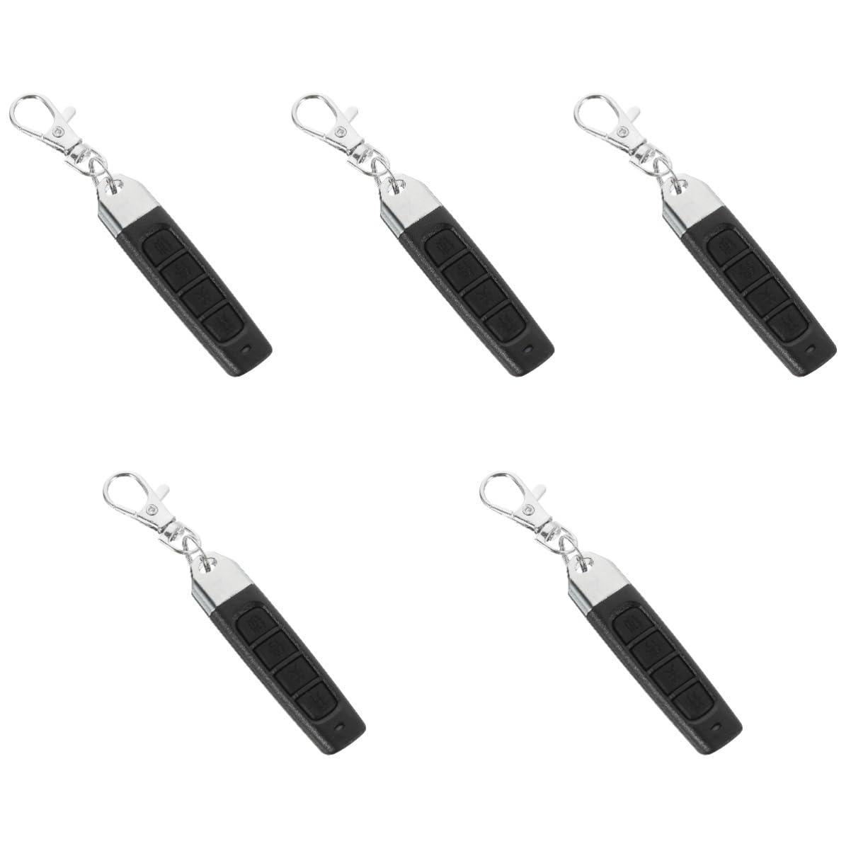 PRETYZOOM 5St Fernbedienung kopieren Fernbedienung Blinker Schlüsselanhänger Fernbedienung Sender universal Remote Control aufstrich The Garagentor-Öffner Garagenversorgung Plastik Black