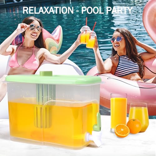 Liaakrr Cafeteira Cold Brew, jarra de café gelado de 1 galão com filtro de aço de malha ultrafina e