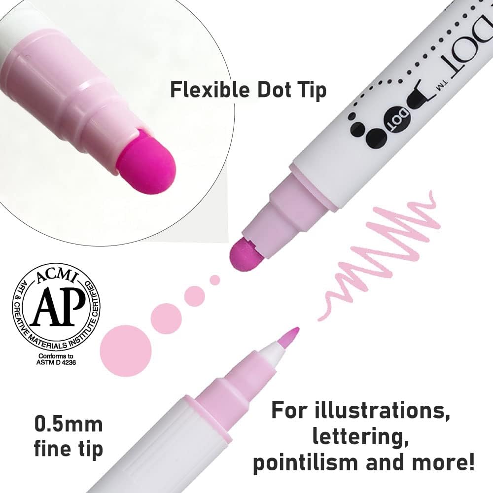 Amazon.com: Kuretake Zig 4 Clean Colour Dot Pen Set, zzzz-s, Multi