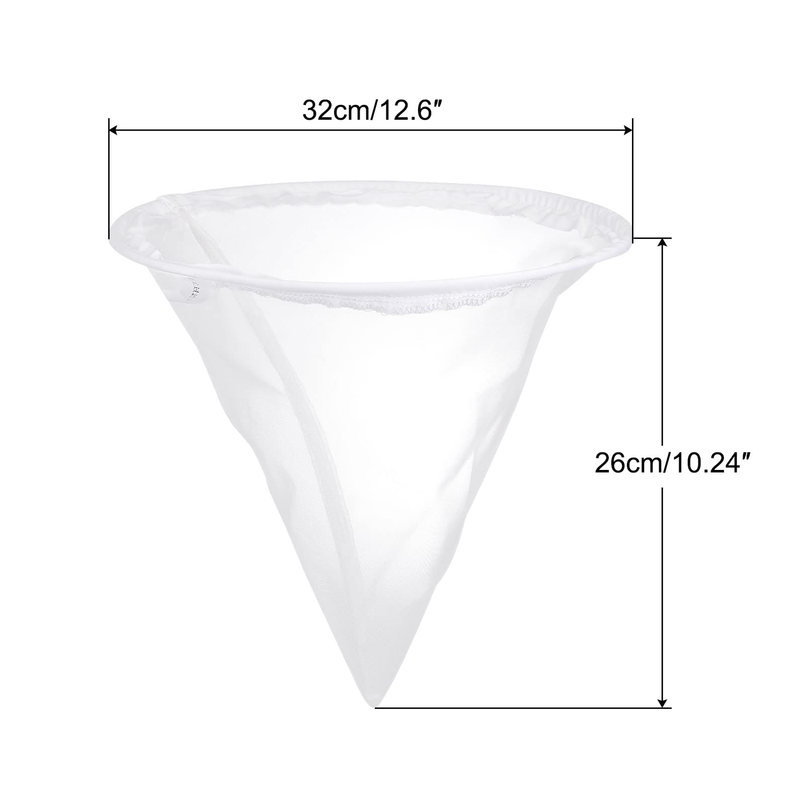 QUARKZMAN 40 Rete Vernice Filtro Borsa 12.6" Dia Cono Forma Nylon