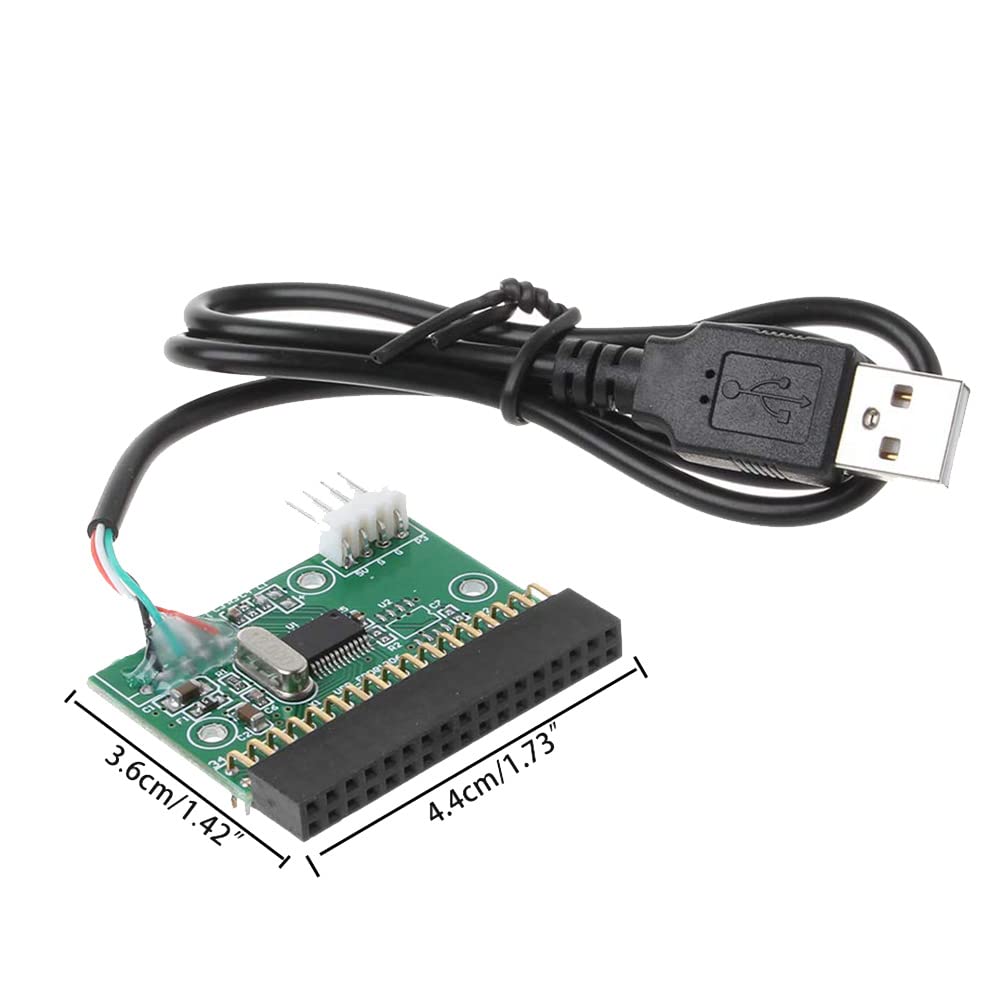 Connecteur de lecteur de disquette 34 broches vers USB 1,44 Mo, 8,9 cm, adaptateur PCB, disque USB vers disquette A